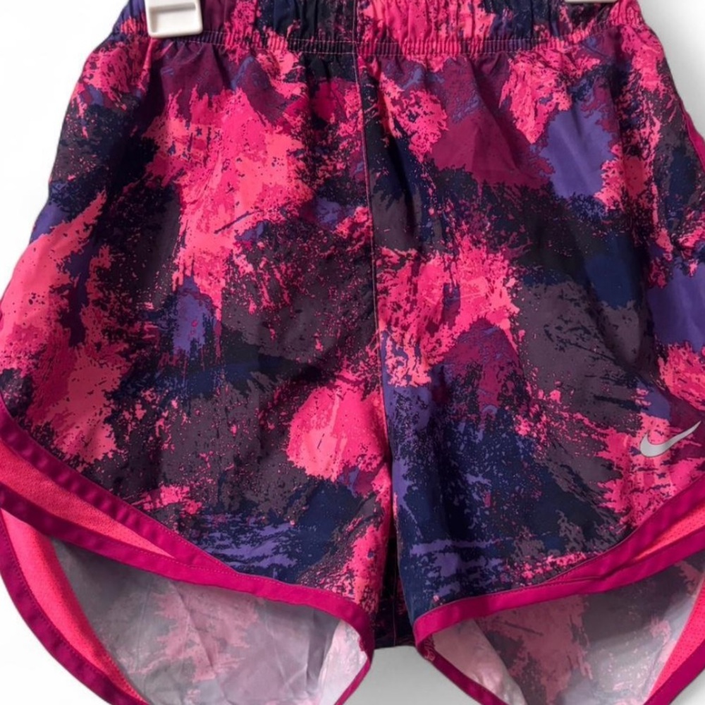 Nike Women's Pink and Navy Athletic Shorts